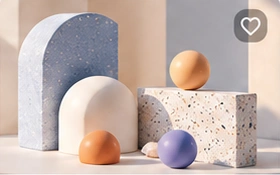 모던 3D 추상 배경 컬렉션 50종